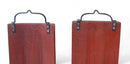 Pair Red Door Plaque