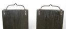 Pair Black Door Plaque