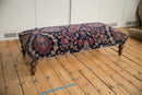 Vintage Persian Rug Ottoman Coffee Table