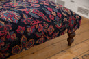 Vintage Persian Rug Ottoman Coffee Table