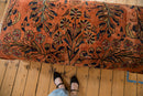 Vintage Persian Rug Ottoman Coffee Table