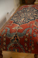 Reclaimed Antique Persian Rug Ottoman Coffee Table