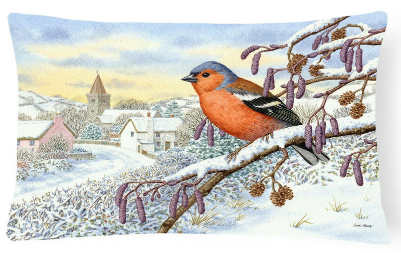 Bull Finch Fabric Decorative Pillow ASA2193PW1216