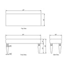 Angolemi Brown Bench