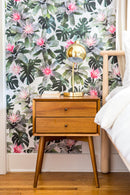 Rad Bromeliad Wallpaper, white