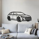 RS6 Perspective Metal Car Wall Art - MT0426