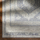 Sema Blue Medallion Thick Luxe Area Rug