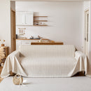 Couch Cover Blanket Couch Covers for Most Shape Sofas Washable Durable Sofa Throw Cover with Tassels