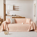 Couch Cover Blanket Couch Covers for Most Shape Sofas Washable Durable Sofa Throw Cover with Tassels