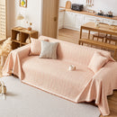 Couch Cover Blanket Couch Covers for Most Shape Sofas Washable Durable Sofa Throw Cover with Tassels