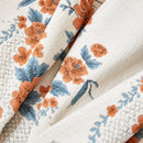 Charming French Country Floral Basket Sofa Throw Cover Rustic Farmhouse-Style Couch Cover Blankets