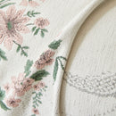 Charming French Country Floral Basket Sofa Throw Cover Rustic Farmhouse-Style Couch Cover Blankets