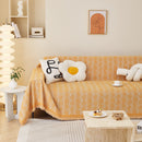 Leaf Universal Furniture Protector Chenille Couch Cover, Large Couch Cover Blanket for Couch Sofa