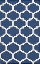 Avera Modern Blue/Ivory Area Rug