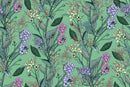 Green Floral Plants Wallpaper