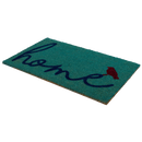 A Bird Perched on Home Coir Doormat