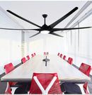 DecorBites™ 100" Large Ceiling Fan with Light, DC Motor, Reverse Blades, Stainless Steel Finish
