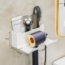 DecorBites™ Hair Dryer Holder and Bathroom Shelves with Storage Box