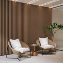 Solid Wood Acoustic Slat Wall Panels (Broad Strip)