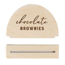 Wooden Buffet Food Name Sign