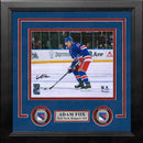 Adam Fox in Action New York Rangers Autographed 8" x 10" Framed Hockey Photo