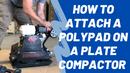 Polyurethane Paver Pad for TPC80 Plate Compactor Brick Paver Compaction
