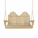 Amish Casual Adirondack Heavy Duty Porch Swing, Unfinished