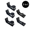 Barn Door Roller Floor Guide - Black