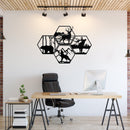 Four Wildlife Hexagon's - Metal Wall Art