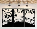 Sakura Cherry Blossom Metal Wall Art – Japanese Floral Spring Home Decor