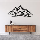 Mountain Range Metal Wall Art – Panoramic Nature Wall Decor