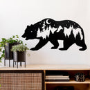 Bear Metal Wall Art – Rustic Wildlife Cabin Home Decor