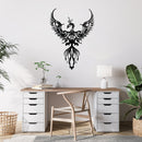 Rising Phoenix Metal Wall Art – Mythical Bird Inspirational Home Decor