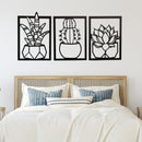 Succulents Metal Wall Art – Botanical Plant Lover Home Decor