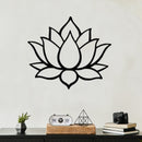 Lotus Flower Metal Wall Art – Zen Botanical Meditation Home Decor