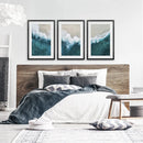Turquoise Wave on the Sandy Beach Prints. Aerial Photography