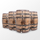 Set of 8 Grade A Whiskey Barrel Whole Authentic 53 Gallon