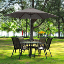 Ainfox 9ft  Patio Umbrella with Push Button Tilt and Crank, UV and Waterproof