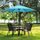 Ainfox 9ft  Patio Umbrella with Push Button Tilt and Crank, UV and Waterproof