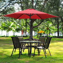 Ainfox 9ft  Patio Umbrella with Push Button Tilt and Crank, UV and Waterproof