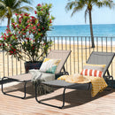 Ainfox 2 pcs Patio Lounge Chair Outdoor, Pool Lounge Chairs