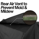 Built-In BBQ Outdoor Gas Grill Cover 30"L x 30"D x 16"H Vinyl Black