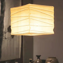 Kanso Square Rice Paper Pendant Light