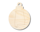 Unfinished Wood Etched Alabama Ornament Shape | Paint By Line Crafts | up to 30" DIY