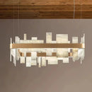 Geometric Alabaster Chandelier