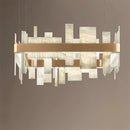 Geometric Alabaster Chandelier