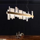 Geometric Alabaster Chandelier