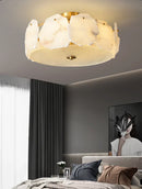 Alabaster Artze Brass Ceiling Light