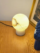 Alabaster Globe Table Lamp