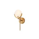 Alabaster Ava Brass Wall Lamp